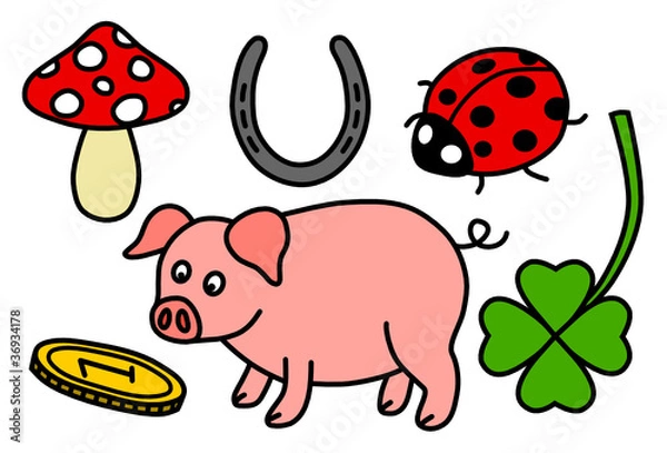 Obraz glücksbringer