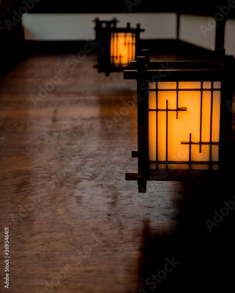 Fototapeta lantern in the night