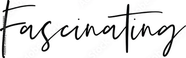 Obraz motivational  text. Only one single word. Printable graphic tee. Design doodle for print. Vector illustration. Colorful. Hand drawn calligraphy style. Black and white