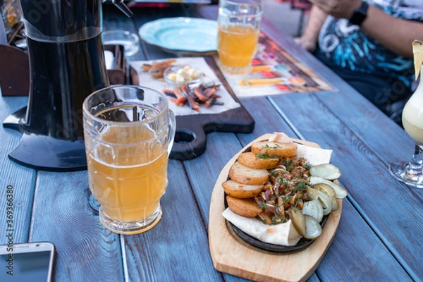 Fototapeta beer and snacks