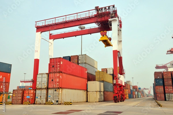 Fototapeta Container crane
