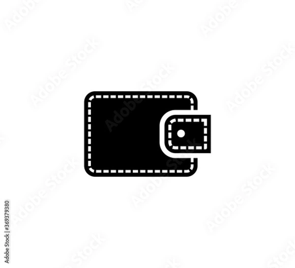 Fototapeta Wallet icon vector logo design template