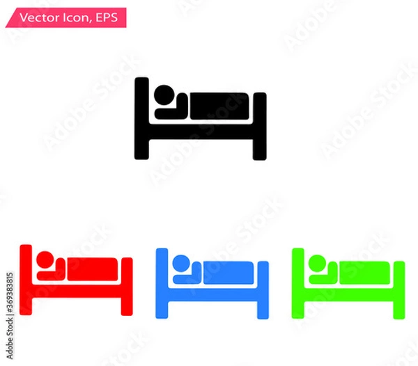 Fototapeta illustration of a bed