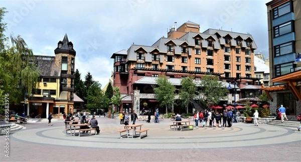 Obraz Street in Whistler, British Columbia - Canada