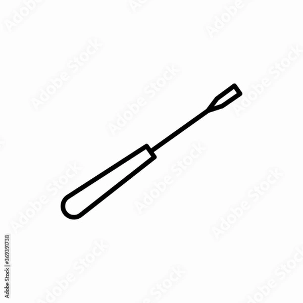 Fototapeta Outline screwdriver icon.Screwdriver vector illustration. Symbol for web and mobile