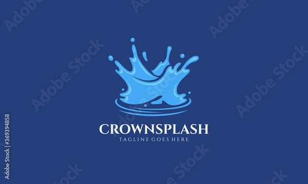 Fototapeta Crown Splash Vector Logo