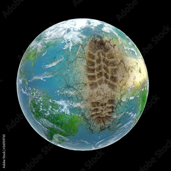 Fototapeta Ecological footprint