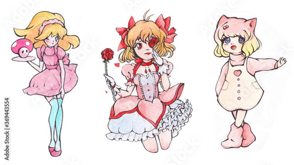 Fototapeta little girls princes