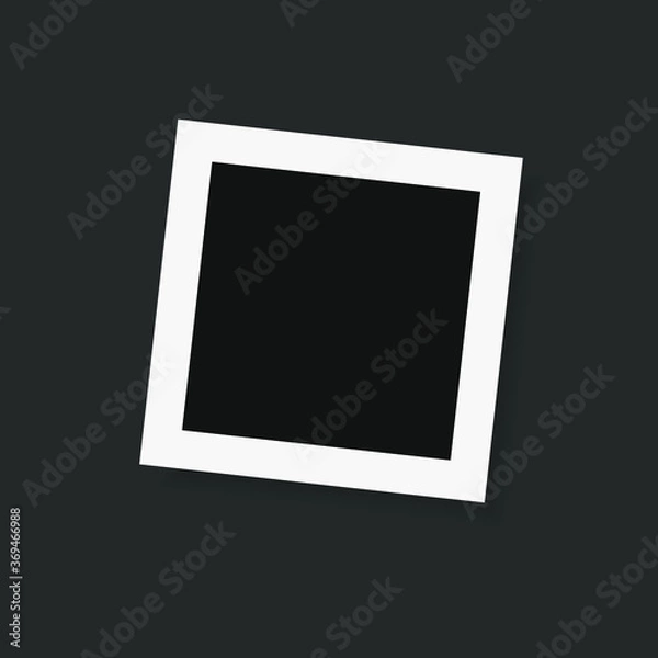 Fototapeta square photo frames on a bright background