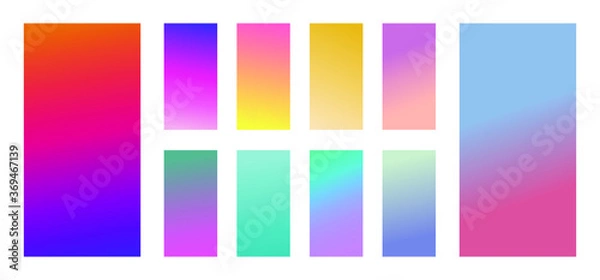 Fototapeta Color gradient cover design. Vibrant background for screen, poster, banner, wallpaper, social media post