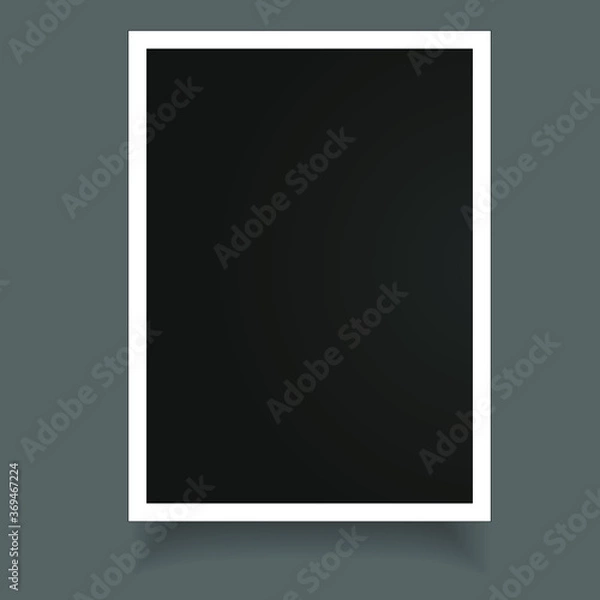 Fototapeta square photo frames on a bright background