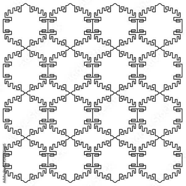 Fototapeta LUXURY DESIGN ORNAMENTS GEOMETRIC AZTECS PATTERN