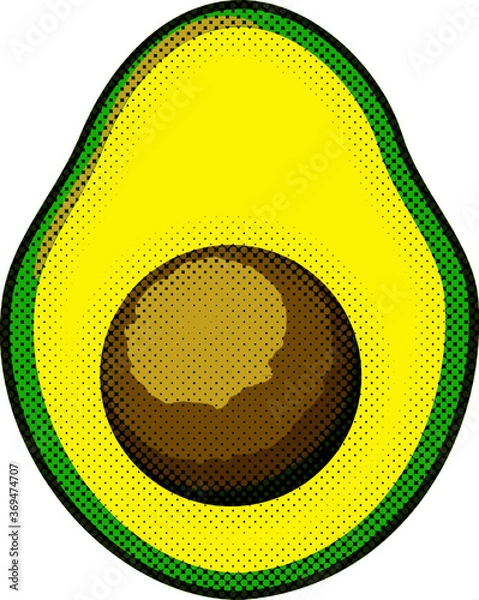 Obraz Vintage Avocado Drawing