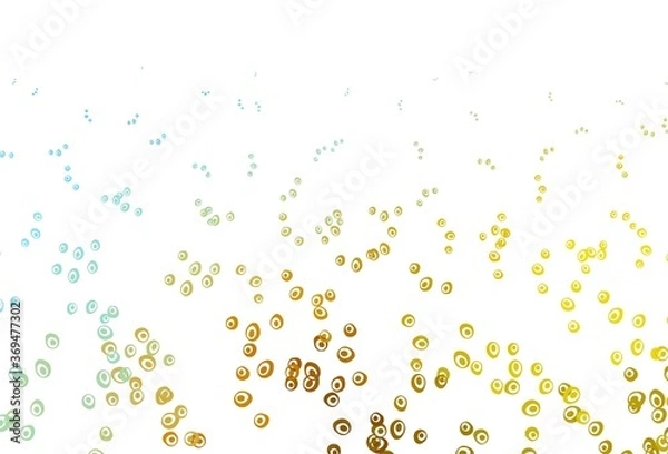 Fototapeta Light Blue, Yellow vector layout with circle shapes.