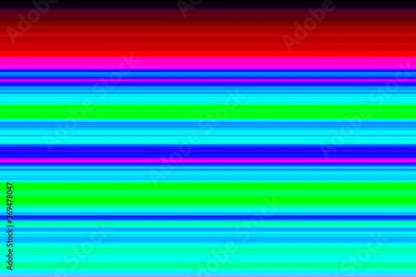 Fototapeta 綺麗なビビッド色の虹色のグラデーションのボーダーの背景　ピンク、水色、黄色、緑、黄緑、紫