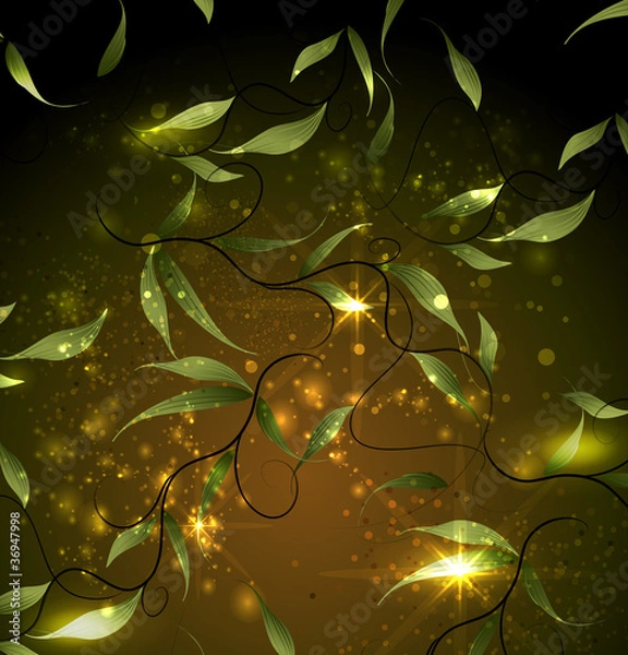 Obraz Summer or spring vector illustration for fresh design