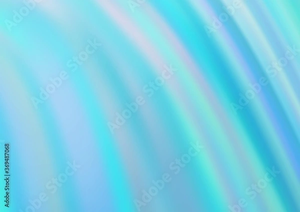 Fototapeta Light BLUE vector background with bent lines. A sample with blurred bubble shapes. A new texture for your  ad, booklets, leaflets.