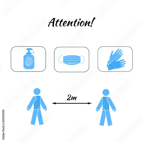 Fototapeta banner with security measures