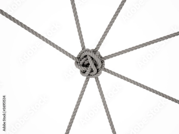 Obraz Verknotete Seile 3D