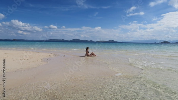 Obraz woman on the beach