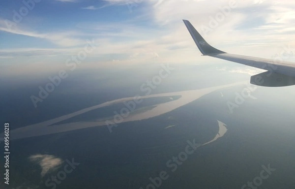 Obraz view from airplane window