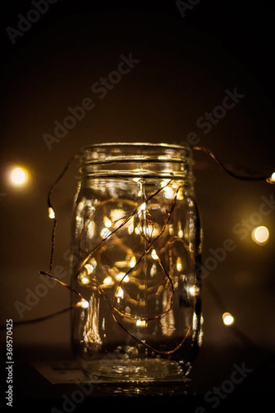 Obraz Led Light in A Jar