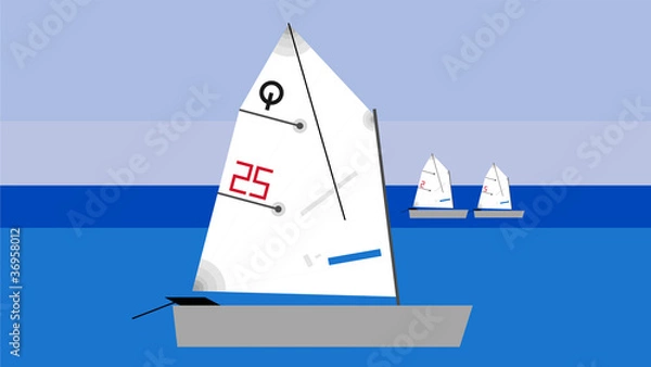 Obraz optimist_barco de vela