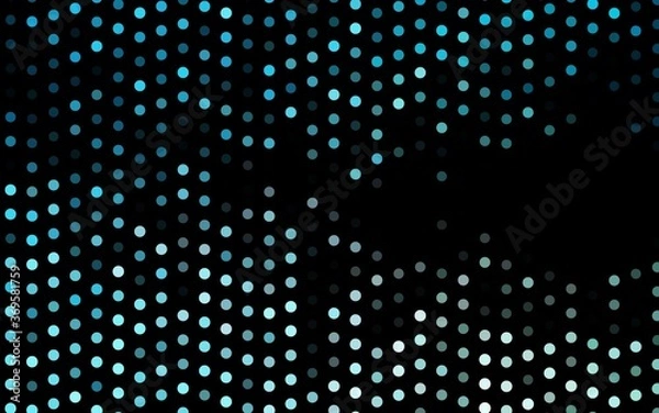 Fototapeta Dark BLUE vector background with bubbles. Blurred bubbles on abstract background with colorful gradient. Design for business adverts.