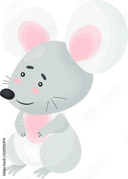 Fototapeta mouse. isolated vector image on white background