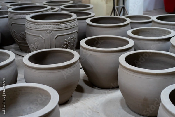 Obraz Gray clay pots
