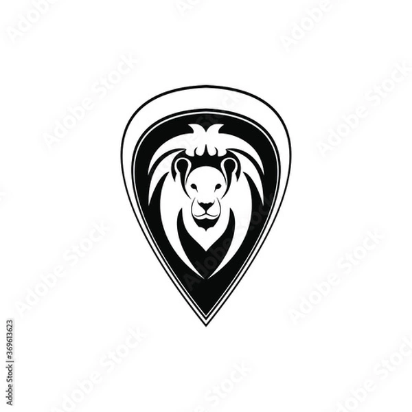 Obraz vector image of a lion head