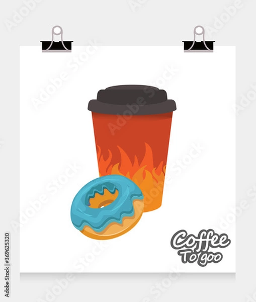 Obraz Coffee to go paper cup