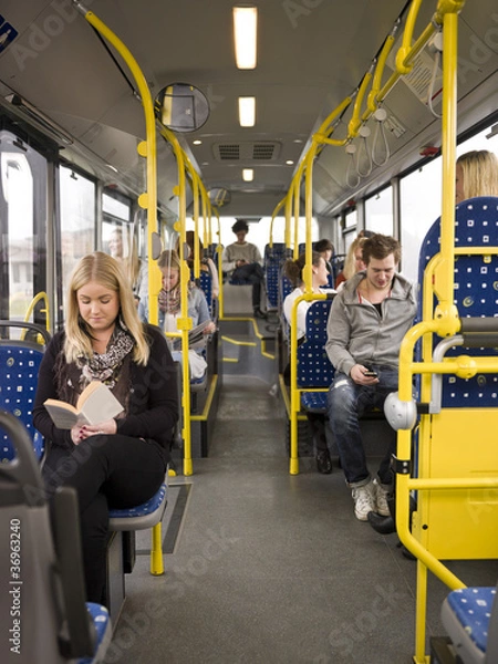 Obraz Ludzie w autobusie