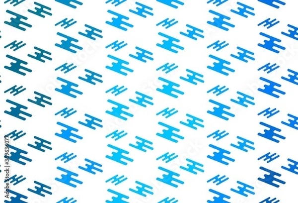 Fototapeta Light BLUE vector pattern with narrow lines.