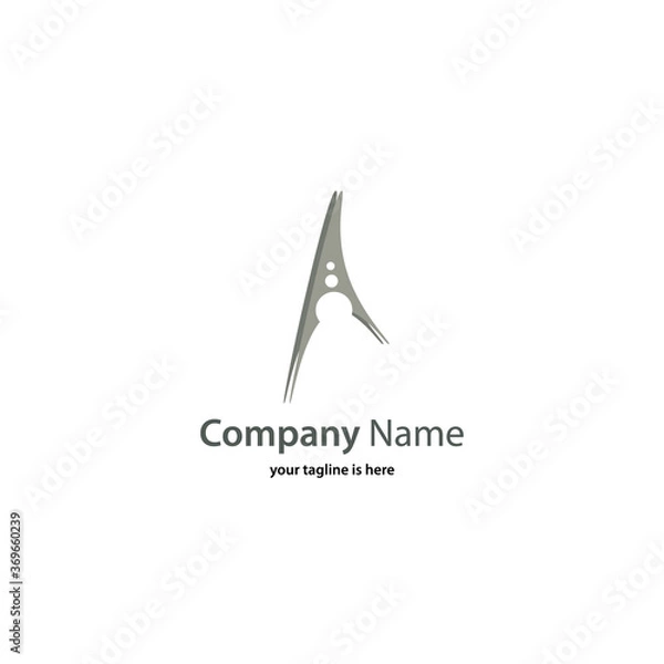 Obraz simple modern elegant logo of company