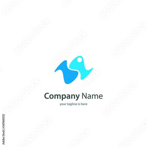 Obraz simple modern elegant logo of company
