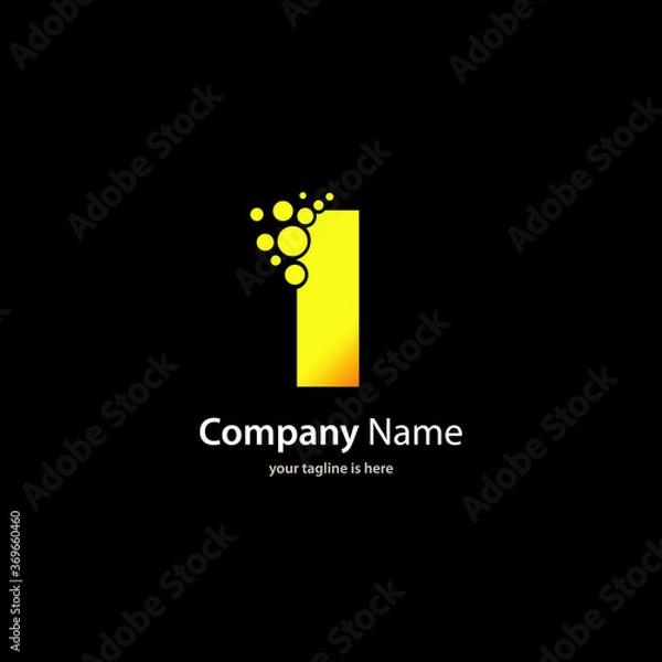 Obraz simple modern elegant logo of company
