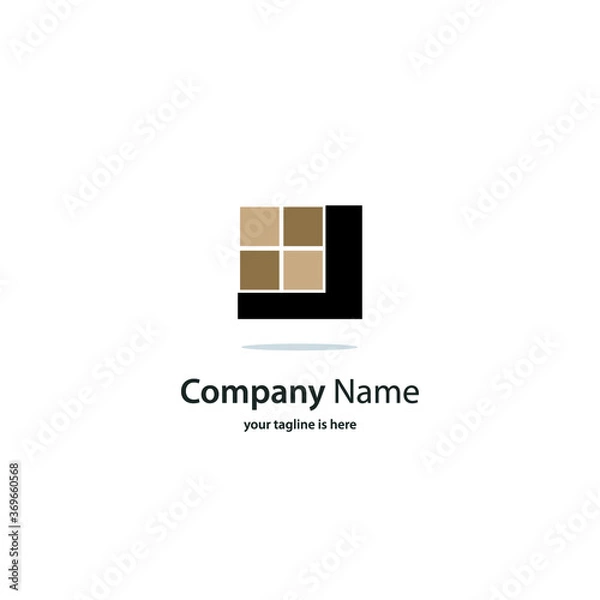 Obraz simple modern elegant logo of company