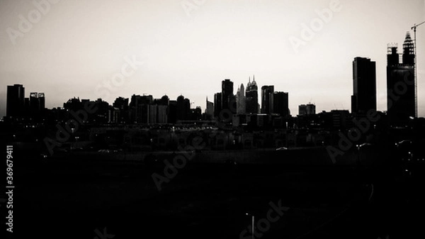 Obraz Dubai skyline sunset 