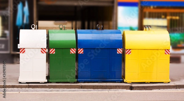 Obraz garbage bins