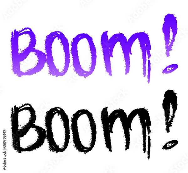 Fototapeta Vector handdrawn word - boom