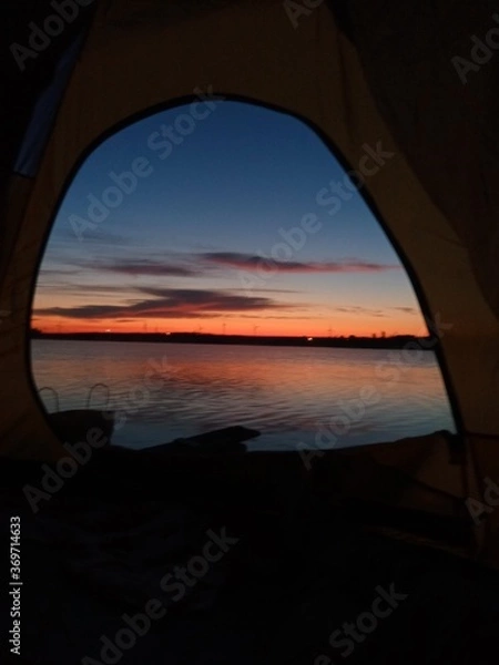 Fototapeta sunset on the beach