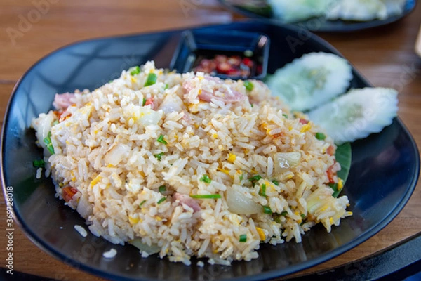 Fototapeta rice with vegetables