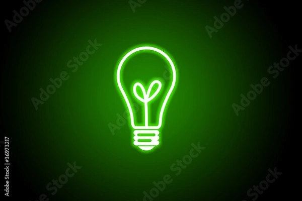 Obraz Ecology bulb light