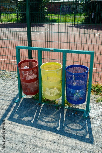 Obraz 
trash cans on the playground