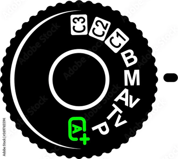 Obraz Vector illustration of the camera shooting modes