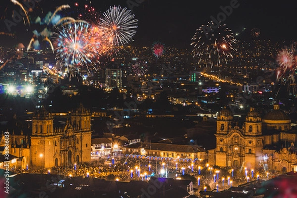Obraz Año nuevo en cusco, plaza de armas