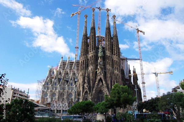 Fototapeta スペイン　バルセロナ　サグラダ・ファミリア