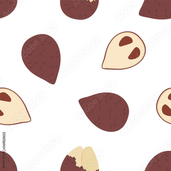 Fototapeta Salak fruit. Seamless Vector Patterns 