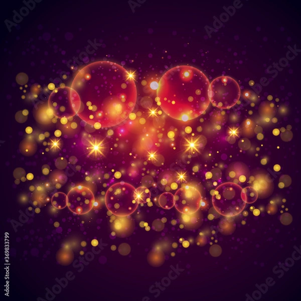 Fototapeta Abstract colorful blurry bokeh on colorful background